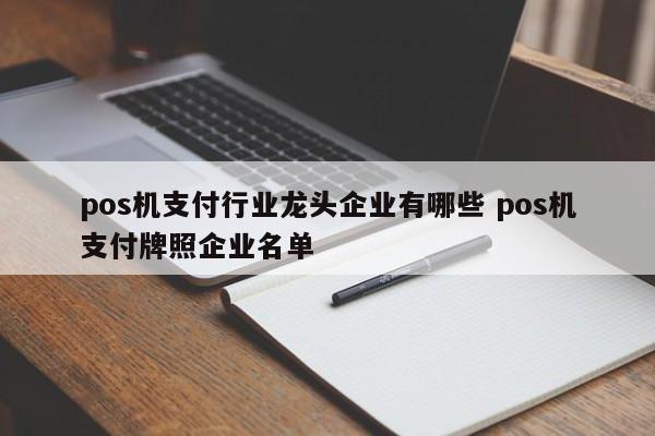 pos机支付行业龙头企业有哪些 pos机支付牌照企业名单